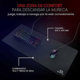 Redragon P032 Flick Xl Mouse Pad with Stitched Edges Waterproof for Work Games